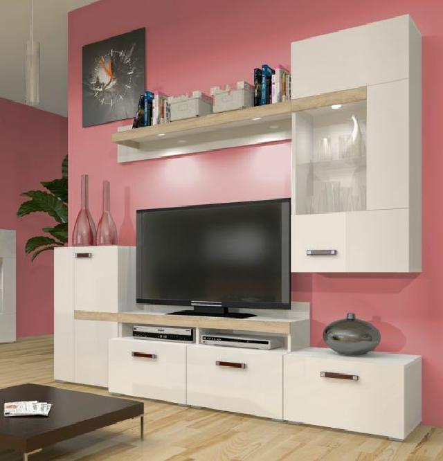 zebra wohnzimmer: Wohnwände Anbauwand mit Kommode Vitrine Wohnzimmer Schrank ZEBRA D zebra wohnzimmer: Wohnwände Anbauwand mit Kommode Vitrine Wohnzimmer Schrank ZEBRA D