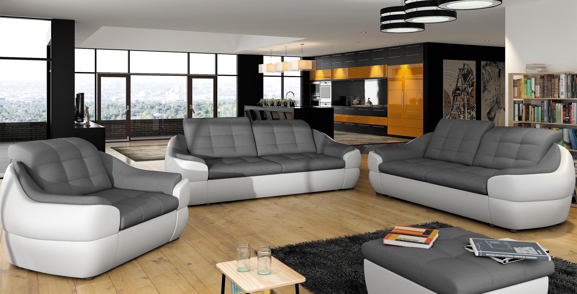 Designer 3teilige 3+2+1 Sofagarnitur INFINITY RelaxFunktion 2 & 3