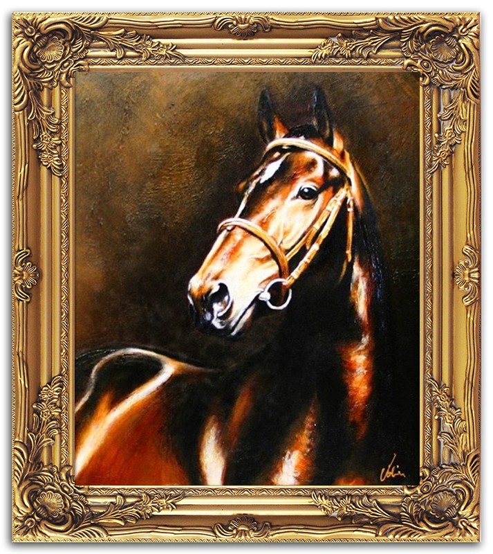 Ölbild Ölbilder Gemälde Bilder Bild Handgemalt Öl mit Rahmen Barock
